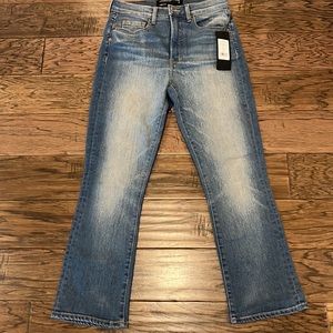 Veronica Beard Carly Kick-Flare Jean Size 28 Ankle Crop Jeans